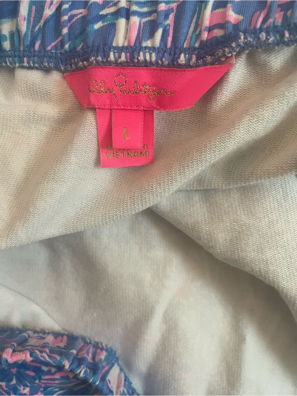 Lilly Pulitzer Jace Boca Blue Its A Sailabration Sail Boat Terry Short Romper L - Picture 5 of 9